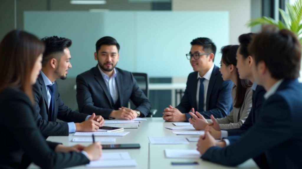 Team discussing economic strategy